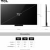 Smart TV TCL 75 Polegadas QLED Mini LED 4K C7K WiFi - Imagem 3
