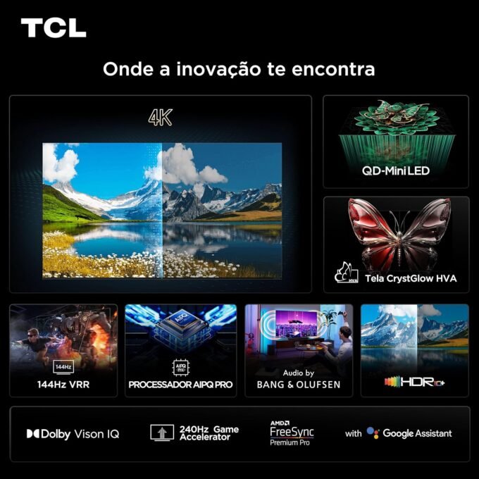 Smart TV TCL 75 Polegadas QLED Mini LED 4K C7K WiFi 2 Smart TV TCL 75 Polegadas QLED Mini LED 4K C7K WiFi - Imagem 2