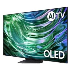 Samsung Smart TV 55” OLED 4K 55S90D com painel 144Hz, AI, Dolby Atmos, Gaming Hub e assistentes de voz.