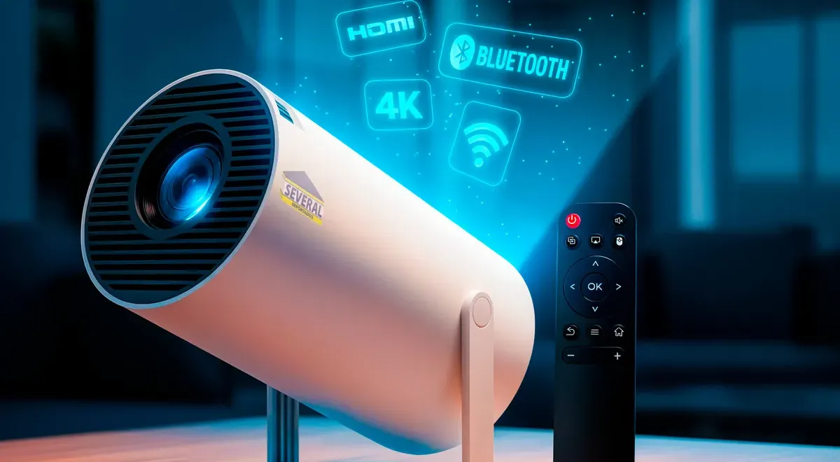 Projetor Smart Portátil Several Importados Full Hd 4k 5 Projetor Smart Portátil Several Importados Full Hd 4k Android 11 Wi-fi Bluetooth