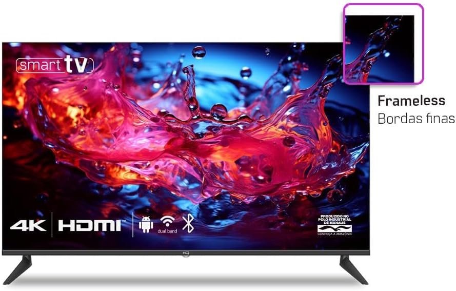 Smart TV HQ 60" 4K Slim Tela Sem Bordas HQS60NKHM 5 Smart TV HQ 60" 4K Slim Tela Sem Bordas HQS60NKHM - Imagem 5