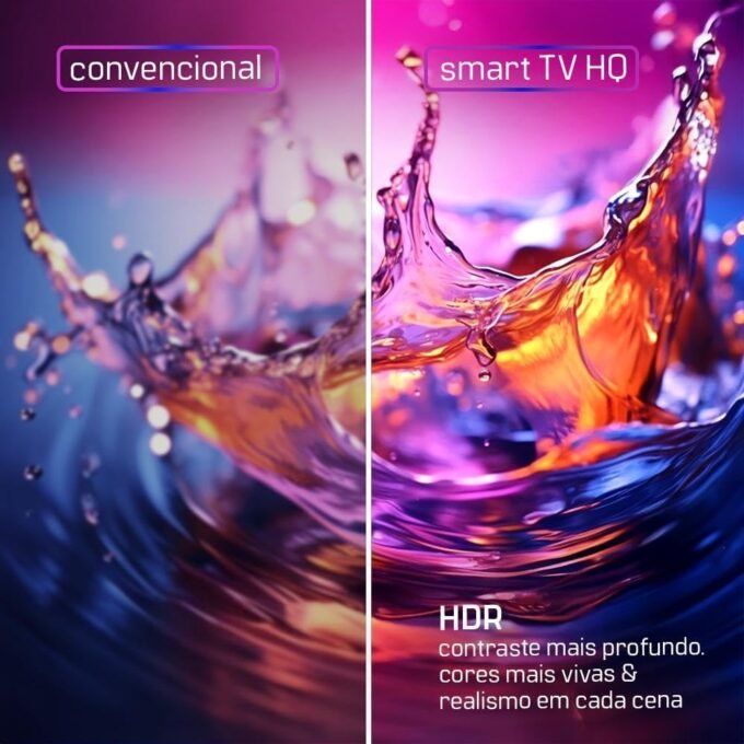 Smart TV HQ 60" 4K Slim Tela Sem Bordas HQS60NKHM 8 Smart TV HQ 60" 4K Slim Tela Sem Bordas HQS60NKHM - Imagem 8