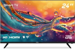 Smart TV HQ 24" HD tela sem bordas Android 12
